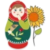 Стикер 25 Матрëшки
