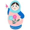 Стикер 18 Матрëшки