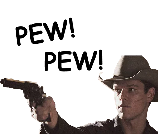 😜 Стикер «Matt Damon» для Telegram