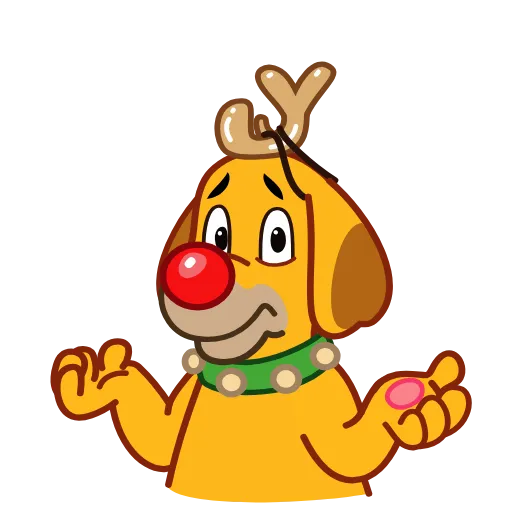 🤷‍♂️ Эмодзи «Max Christmas Dog» для Telegram