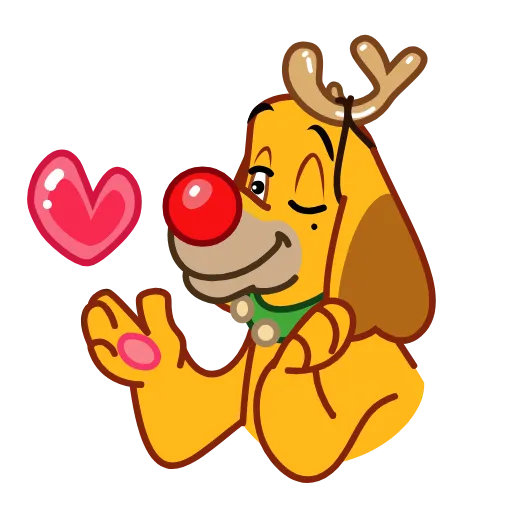 Стикерпак Max Christmas Dog для Telegram