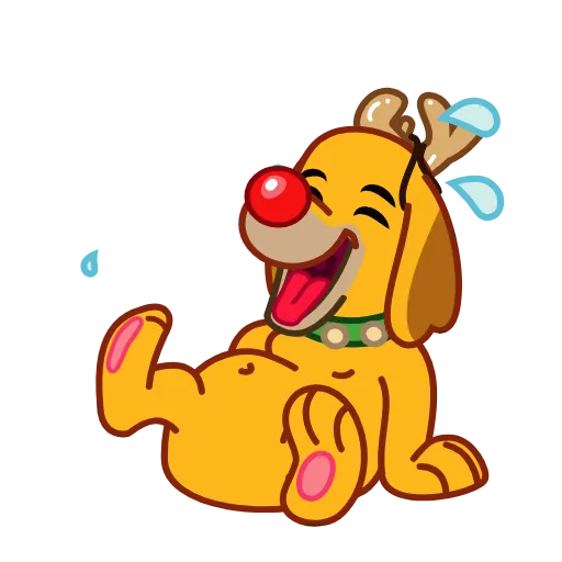 🤣 Эмодзи «Max Christmas Dog» для Telegram