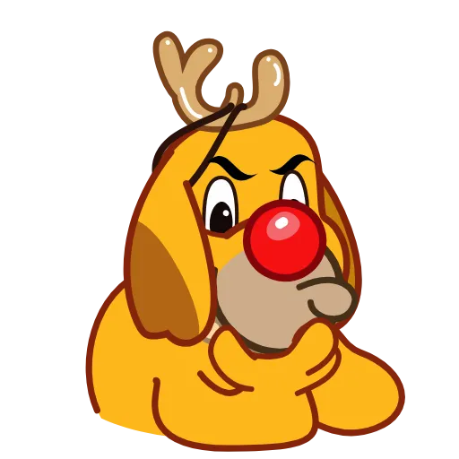 🤔 Эмодзи «Max Christmas Dog» для Telegram