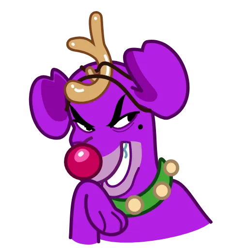 😈 Эмодзи «Max Christmas Dog» для Telegram