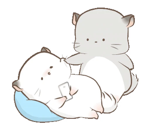 🥰 Стикер «ᯤ Fluffy Couple┇» для Telegram