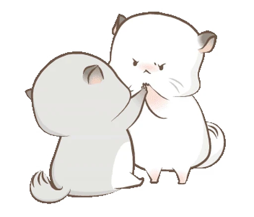 😡 Стикер «ᯤ Fluffy Couple┇» для Telegram