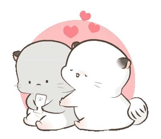 ❤️ Стикер «ᯤ Fluffy Couple┇» для Telegram