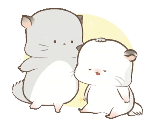 🥰 Стикер «ᯤ Fluffy Couple┇» для Telegram