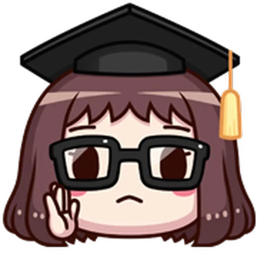 🤓 Стикер «ᯤ Emoji Girl┇» для Telegram