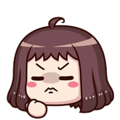 😡 Стикер «ᯤ Emoji Girl┇» для Telegram