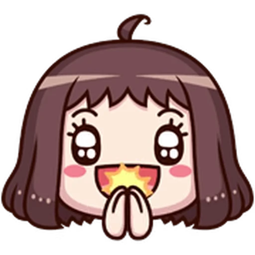 👏 Стикер «ᯤ Emoji Girl┇» для Telegram