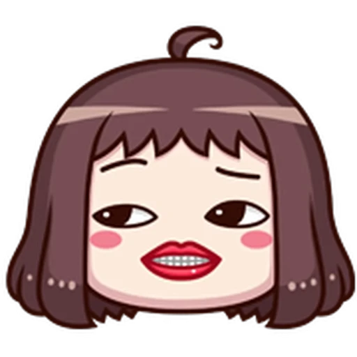 👄 Стикер «ᯤ Emoji Girl┇» для Telegram
