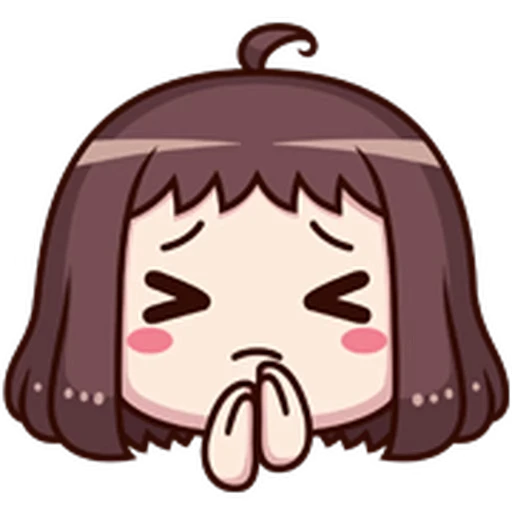 🙏 Стикер «ᯤ Emoji Girl┇» для Telegram