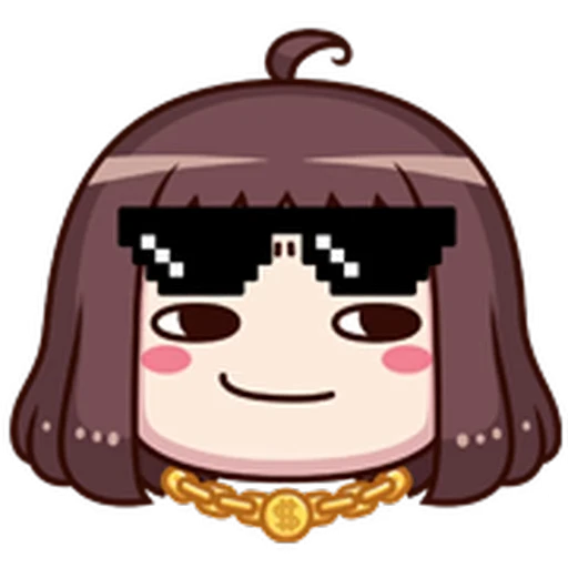 😎 Стикер «ᯤ Emoji Girl┇» для Telegram