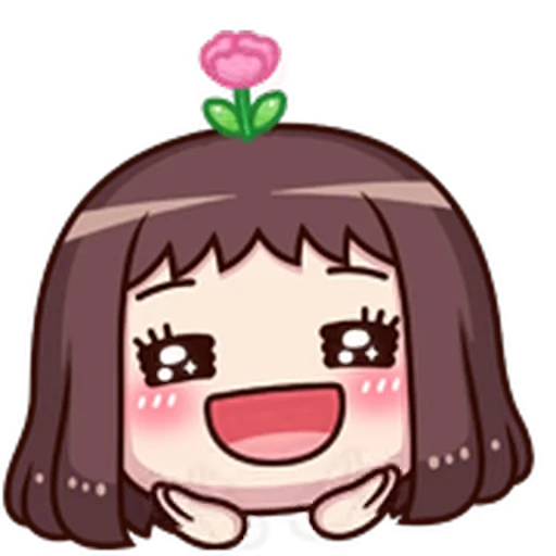 🤩 Стикер «ᯤ Emoji Girl┇» для Telegram