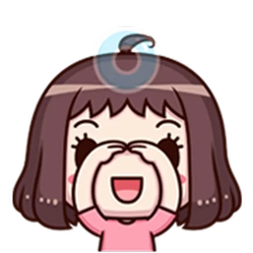 ⭕ Стикер «ᯤ Emoji Girl┇» для Telegram