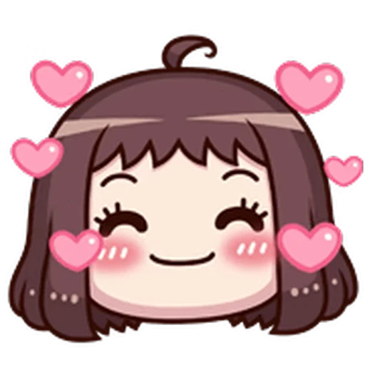 🥰 Стикер «ᯤ Emoji Girl┇» для Telegram