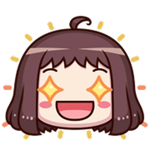🤩 Стикер «ᯤ Emoji Girl┇» для Telegram