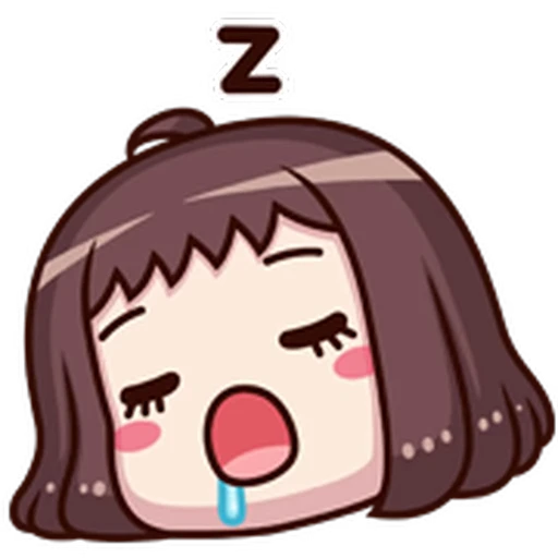 💤 Стикер «ᯤ Emoji Girl┇» для Telegram