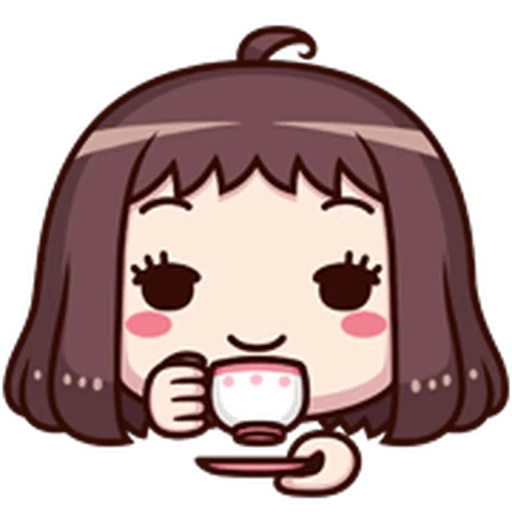 ☕ Стикер «ᯤ Emoji Girl┇» для Telegram