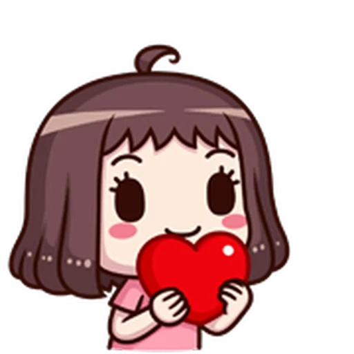 ❤️ Стикер «ᯤ Emoji Girl┇» для Telegram