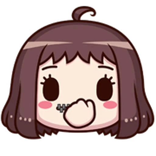 🤐 Стикер «ᯤ Emoji Girl┇» для Telegram