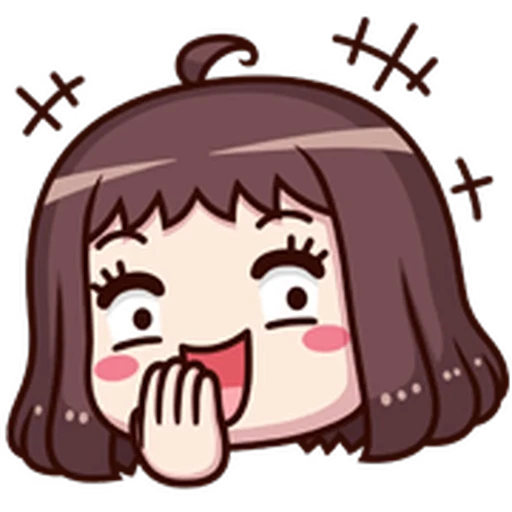 🤭 Стикер «ᯤ Emoji Girl┇» для Telegram