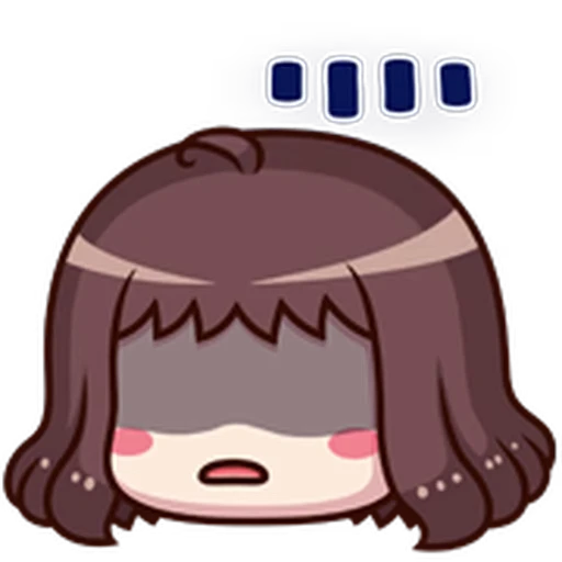 😰 Стикер «ᯤ Emoji Girl┇» для Telegram