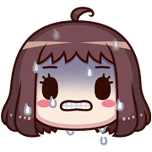 🥶 Стикер «ᯤ Emoji Girl┇» для Telegram