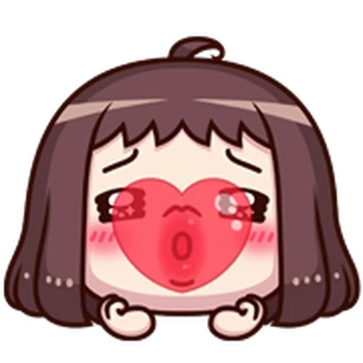 😘 Стикер «ᯤ Emoji Girl┇» для Telegram
