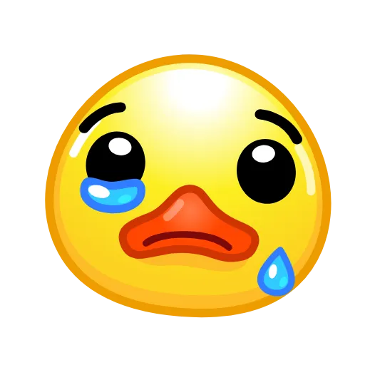 😢 Стикер «ᯤ Duck Emoji¹┇» для Telegram