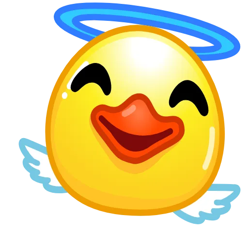 😇 Стикер «ᯤ Duck Emoji¹┇» для Telegram