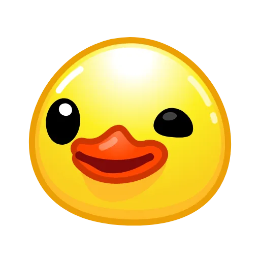 😉 Стикер «ᯤ Duck Emoji¹┇» для Telegram