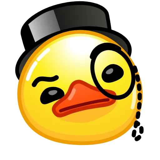 🧐 Стикер «ᯤ Duck Emoji¹┇» для Telegram