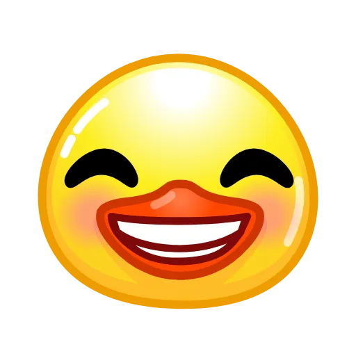 😅 Стикер «ᯤ Duck Emoji¹┇» для Telegram