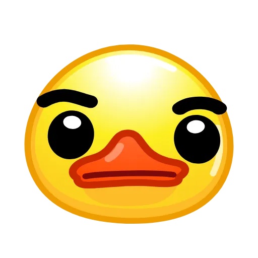 🤨 Стикер «ᯤ Duck Emoji¹┇» для Telegram
