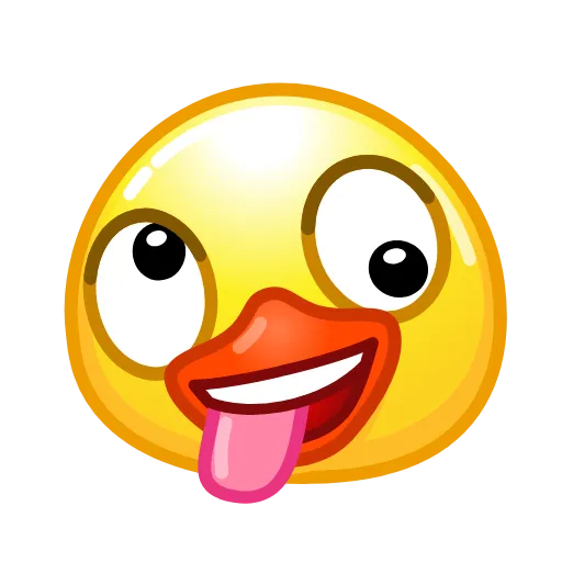 🤪 Стикер «ᯤ Duck Emoji¹┇» для Telegram