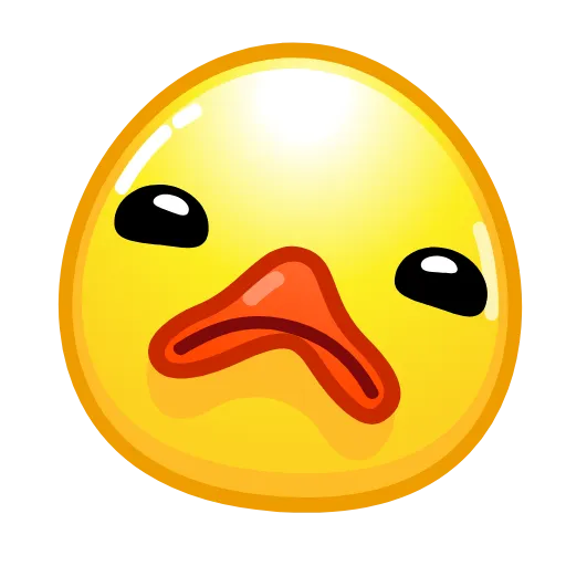 🙁 Стикер «ᯤ Duck Emoji¹┇» для Telegram