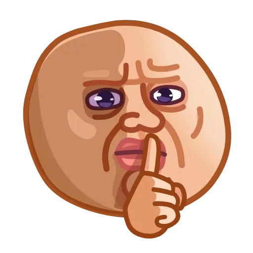 🤫 Стикер «ᯤ Meme Emoji┇» для Telegram