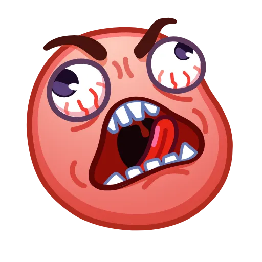 😡 Стикер «ᯤ Meme Emoji┇» для Telegram