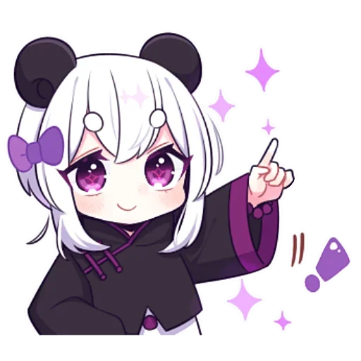 🙂 Стикер «Panda Girl» для Telegram