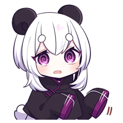 😦 Стикер «Panda Girl» для Telegram