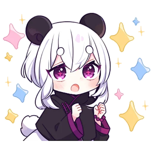 😳 Стикер «Panda Girl» для Telegram