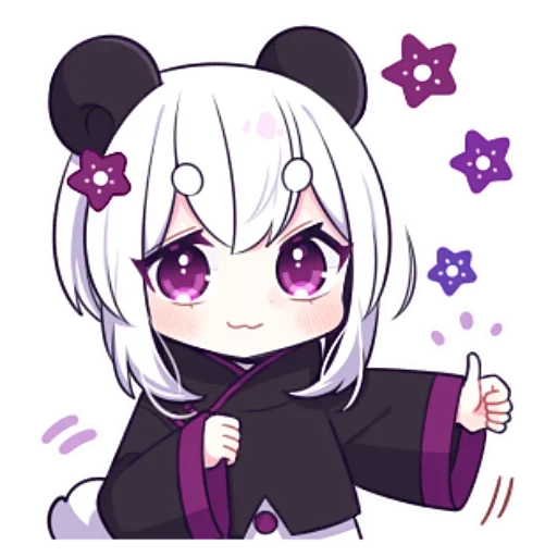 👍 Стикер «Panda Girl» для Telegram