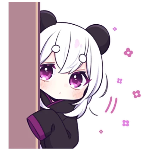 😐 Стикер «Panda Girl» для Telegram