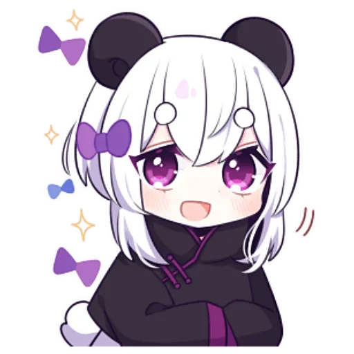 😍 Стикер «Panda Girl» для Telegram