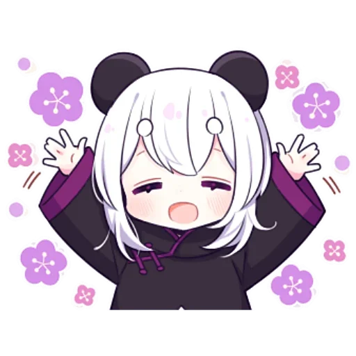 🙌 Стикер «Panda Girl» для Telegram