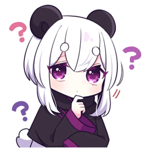 🤔 Стикер «Panda Girl» для Telegram