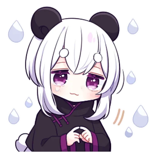 😥 Стикер «Panda Girl» для Telegram