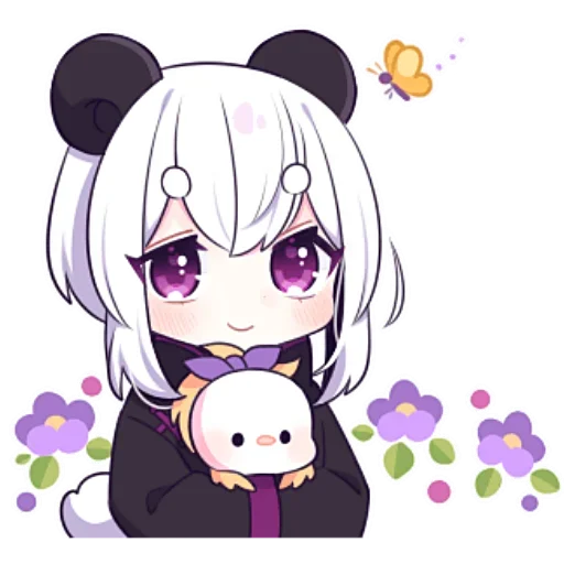 😊 Стикер «Panda Girl» для Telegram